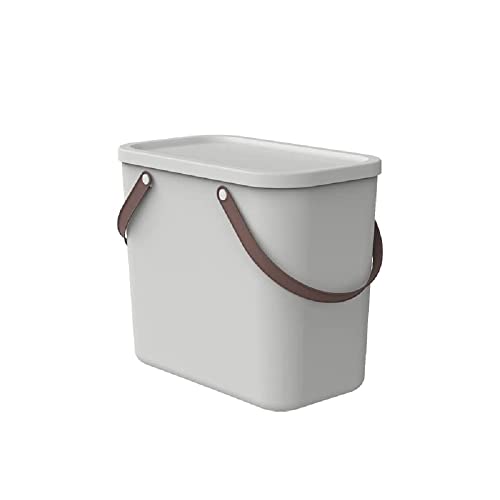 Rotho Albula Aufbewahrungsbox 25l mit Deckel, Kunststoff (PP recycelt), weiss, 25l (40.0 x 23.5 x 34.0 cm) von Rotho