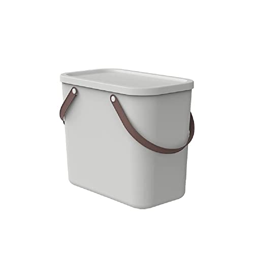 Rotho Albula Aufbewahrungsbox 25l mit Deckel, Kunststoff (PP recycelt), weiss, 25l (40.0 x 23.5 x 34.0 cm), Nicht zutreffend von Rotho