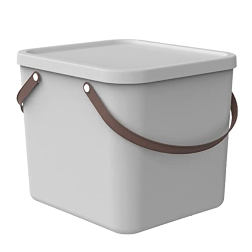 Rotho Albula Aufbewahrungsbox 40l mit Deckel, Kunststoff (PP recycelt), weiss, 40l (40.0 x 40.0 x 34.0 cm), Nicht zutreffend von Rotho