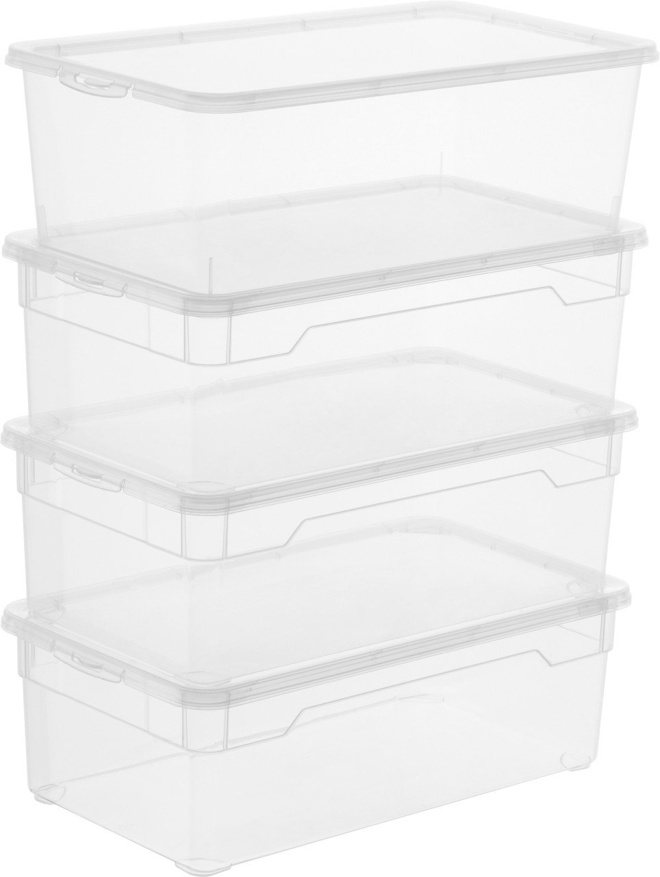 Rotho Aufbewahrungsbox CLEAR mit Deckel 5 L transparent 4er-Set Rotho Aufbewahrungsbox CLEAR mit Deckel 5 L transparent 4er-Set von Rotho