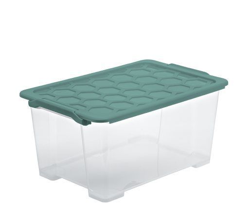 Rotho Aufbewahrungsbox EVO Safe inkl. Deckel 44 L Mistletoe grün von Rotho