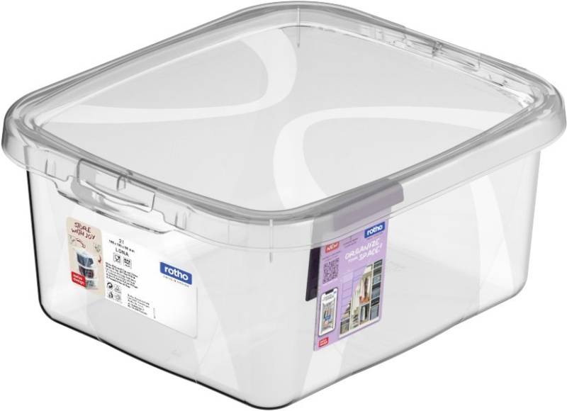 Rotho Aufbewahrungsbox Lona inkl. Deckel 2 L transparent von Rotho