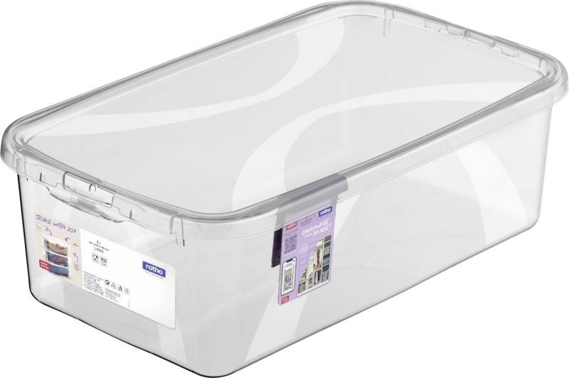 Rotho Aufbewahrungsbox Lona inkl. Deckel 5 L transparent von Rotho