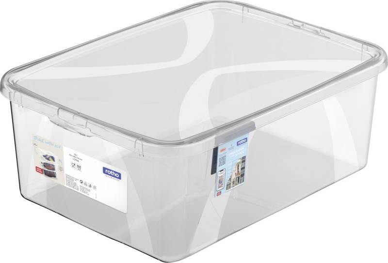 Rotho Aufbewahrungsbox Lona inkl. Deckel 10 L transparent von Rotho