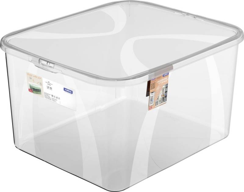 Rotho Aufbewahrungsbox Lona inkl. Deckel 25 L transparent von Rotho