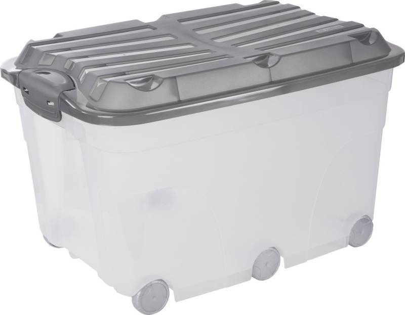 Rotho Aufbewahrungsbox Roller 6 mit Rollen und Deckel 57 L anthrazit Rotho Aufbewahrungsbox Roller 6 mit Rollen und Deckel 57 L anthrazit von Rotho