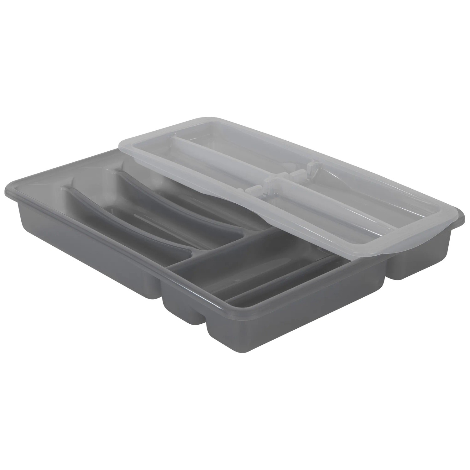 Rotho Besteckkasten Basic mit 6 Fächer Topglide Anthrazit Rotho Besteckkasten Basic mit 6 Fächer Topglide Anthrazit von Rotho