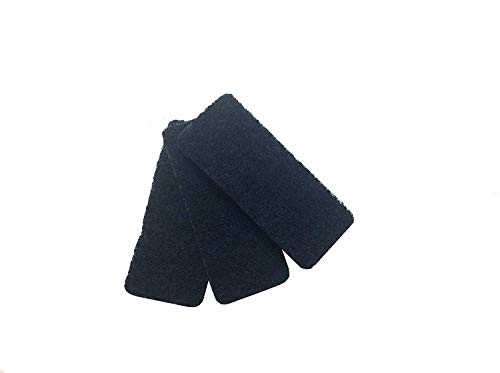Rotho Bio 3er-Set Ersatzfilter für Komposteimer mit Aktivkohlefilter, Aktivkohlefilter, schwarz, (15.4 x 6.3 x 0.8 cm) von Rotho