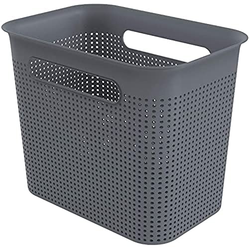 Rotho Brisen Aufbewahrungsbox 7 l, Kunststoff (PP), Schwarz, 7 Liter (26,2 x 18 x 21 cm) von Rotho