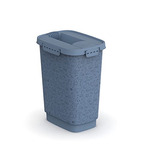 Rotho MyPet Cody Tierfutterbehälter 10l mit Deckel, Kunststoff (PP) BPA-frei, blau, 10l (24.3 x 17.9 x 32.2 cm) von Rotho