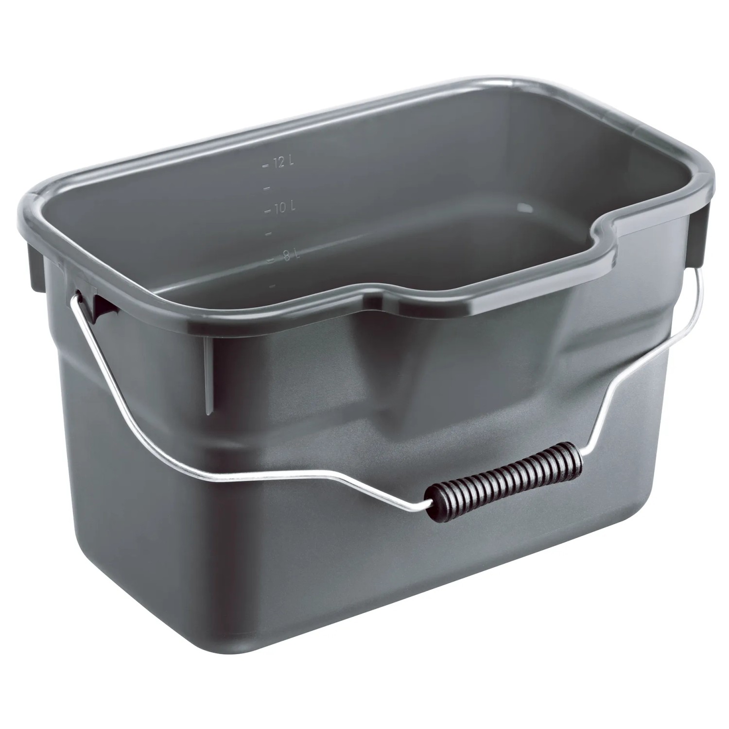 Rotho Eimer Basic Eckig 12, Anthrazit Rotho Eimer Basic Eckig 12, Anthrazit von Rotho