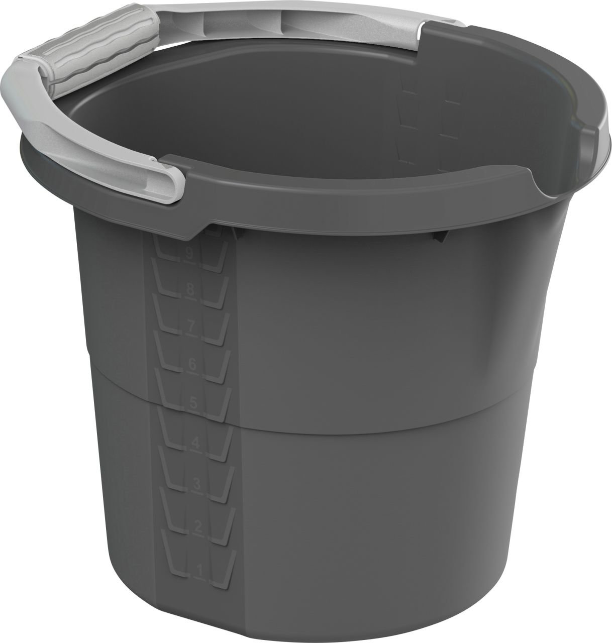 Rotho Eimer Daily mit Skala 10 L anthrazit von Rotho