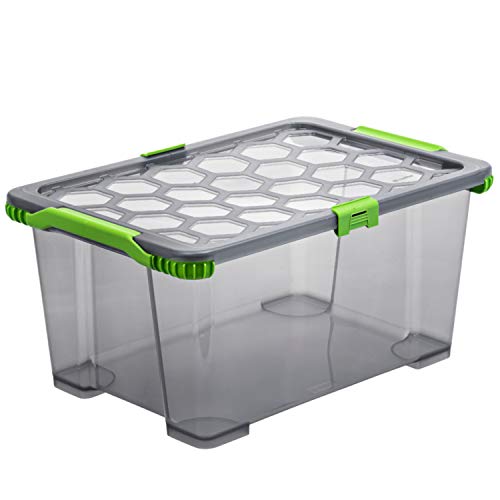 Rotho Evo Total Protection Aufbewahrungsbox 44l mit Deckel, Kunststoff von Rotho