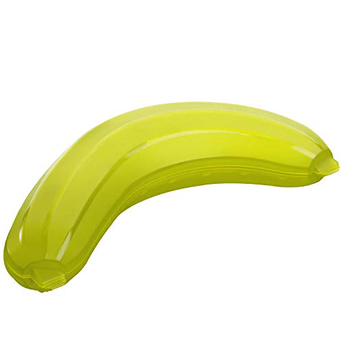 Rotho Fun Bananenbox, Kunststoff (PP) BPA-frei, Lime Grün, (24,5 x 12,0 x 5,1 cm) von Rotho
