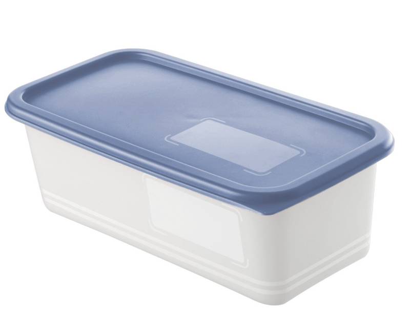 Rotho Gefrierdosen-Set Domino 3 x 1,2 l horizon blau von Rotho