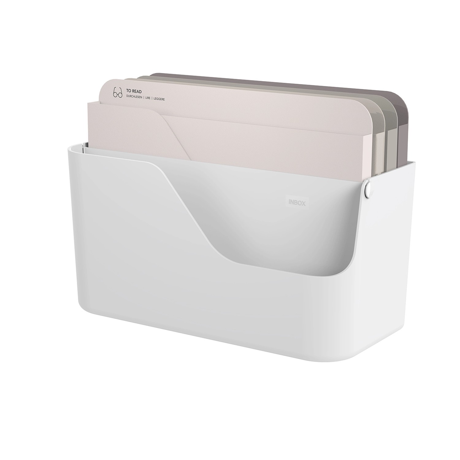 Rotho Inbox My Paper mit Grauen Mappen Weiß von Rotho