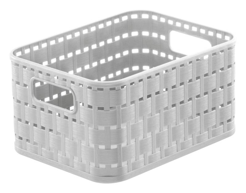 Rotho Korb COUNTRY A6 2 Liter in Farbe Mistletoe White von Rotho