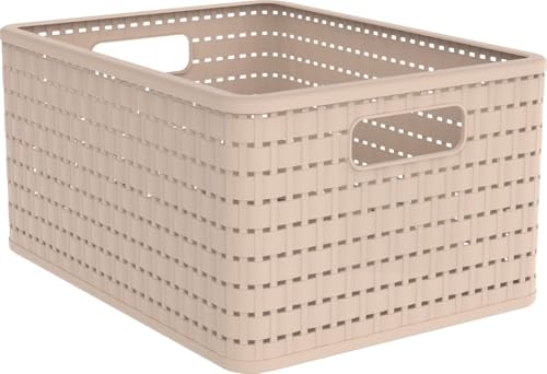 Rotho Korb Country A4, 18 L meadow rose Boxen, Körbchen & Kisten von Rotho