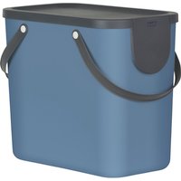 Rotho Mülleimer »Albula«, Schwingdeckel, 25 l, Kunststoff (PP) - blau von Rotho