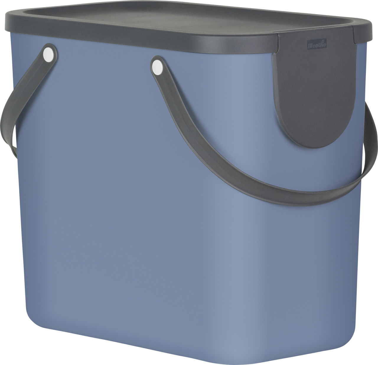 Rotho Mülltrennungssystem Albula 25 L horizon blue Recyclingbehälter von Rotho