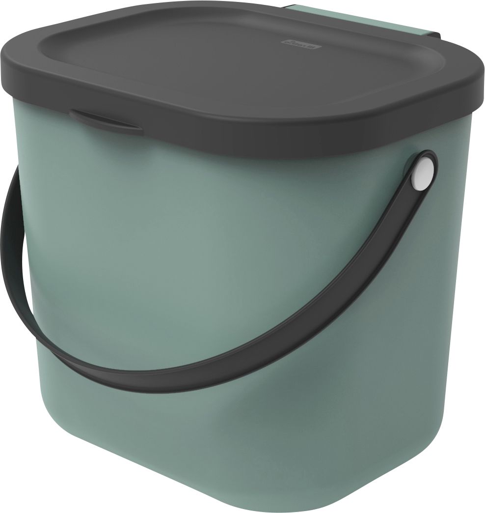 Rotho Mülltrennungssystem Albula 6 L mistletoe green Recyclingbehälter von Rotho