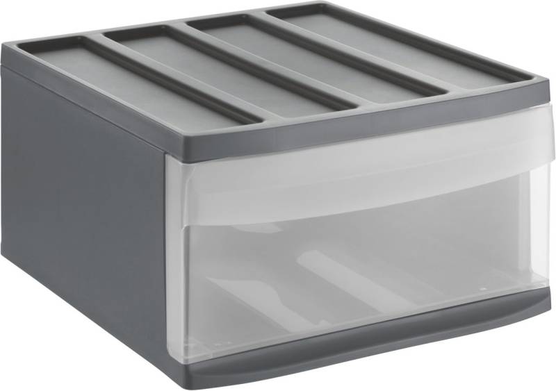 Rotho Schubladenbox Mono Systemix L 1 Schub anthrazit von Rotho