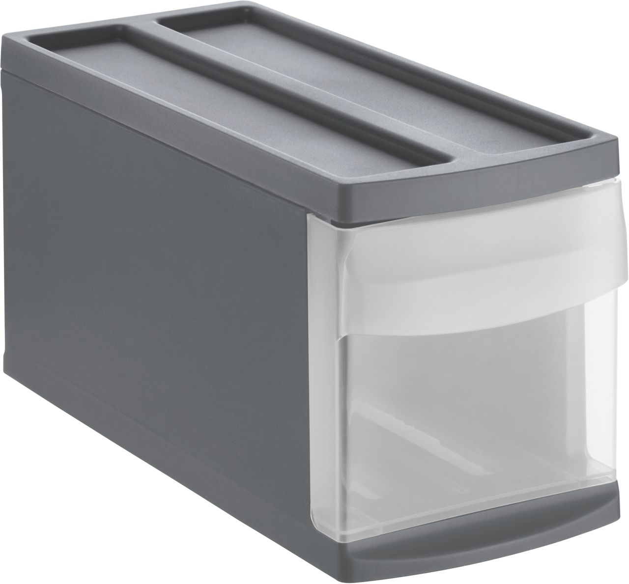 Rotho Schubladenbox Mono Systemix Slim 1 Schub anthrazit von Rotho