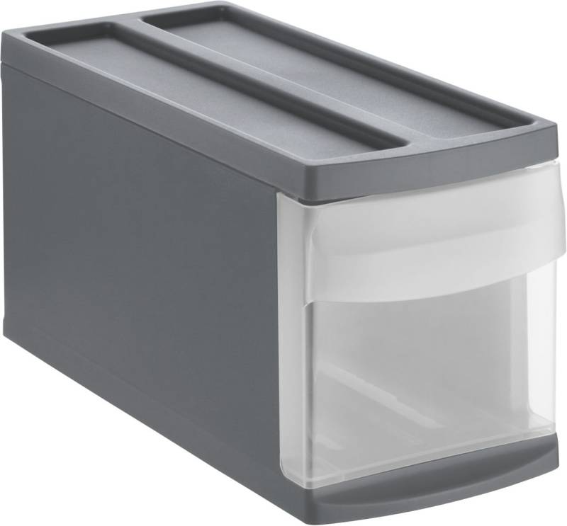 Rotho Schubladenbox Mono Systemix Slim 1 Schub anthrazit von Rotho