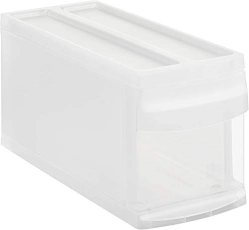 Rotho Systemix Schubladenbox 1 Schub, Kunststoff (PP) BPA-frei, transparent, S (39.5 x 17.0 x 20.3 cm) von Rotho
