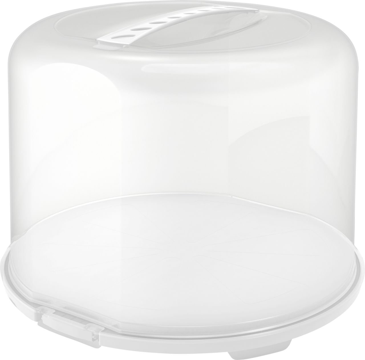 Rotho Tortenglocke Fresh XL 26 cm weiß 35,5 x 34,5 x 26 cm (L x B x H) von Rotho