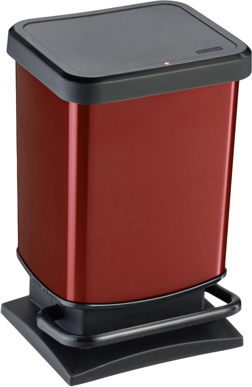 Rotho Treteimer Paso 20 L metallic rot von Rotho