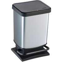Rotho Treteimer silber B/H/L: ca. 26,6x45,7x29,3 cm von Rotho
