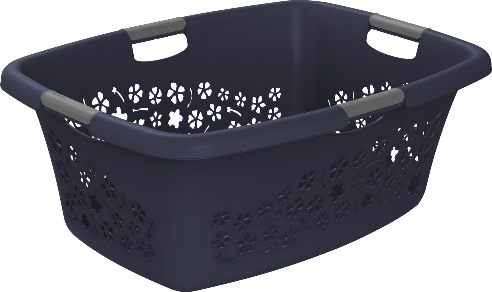 Rotho Wäschekorb Flowers 50 l midnight blau von Rotho