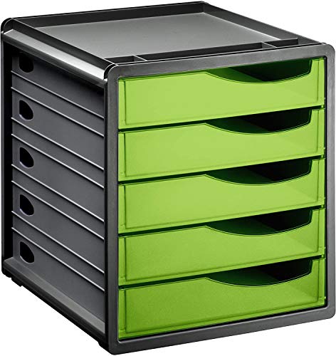 Rotho Spacebox Schubladenbox/Bürobox mit 5 Schüben, Kunststoff von Rotho