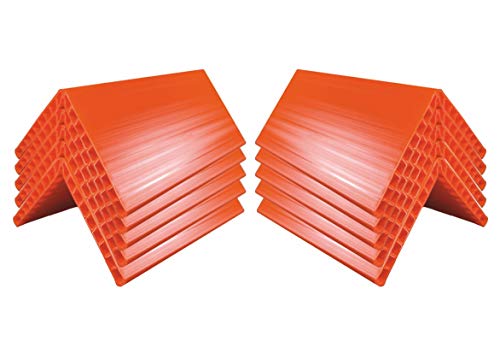 (10x) Kantenschutzwinkel 1.000 mm | Kantenschoner aus Kunststoff (PE) | bruchfest, formstabil & kältebeständig – für Ladungssicherung mit Zurrgurten | orange – 190 x 190 x 19 mm von Rothschenk