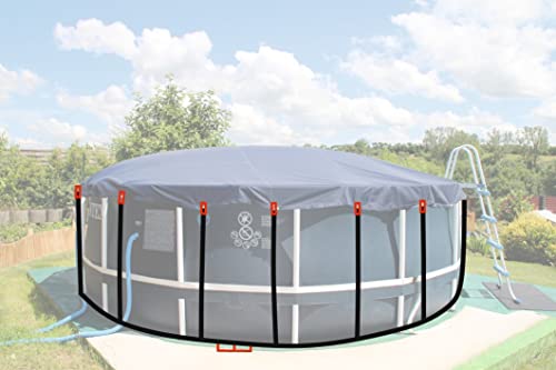 PoolBelt | Befestigung Poolabdeckung | Für Stahlrahmen-/ Framepool rund (Poolgröße Ø 5.000mm) von Rothschenk