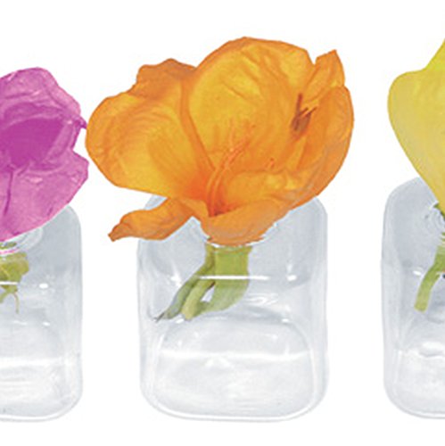 12 X Tischvase Glas für Blüten Tischdeko Hochzeit Blumenvase von ROTIX