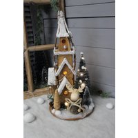 Adventsgesteck /Winterdeko Mit Lichterkette Adventsgesteck /Winterdeko Mit Lichterkette von Rotkopfdesign