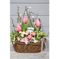 Tischgesteck Frühling Rosa Tischgesteck Frühling Rosa von Rotkopfdesign