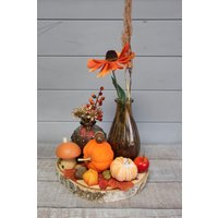 Tischgesteck Herbst Mit Kürbis Und Glasvasen Tischgesteck Herbst Mit Kürbis Und Glasvasen von Rotkopfdesign