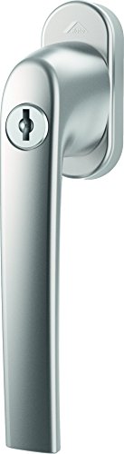 Fenstergriff Roto Samba abschließbar 40 Nm natursilber mit Schrauben Vierkantstift 7 x 37 mm von Roto