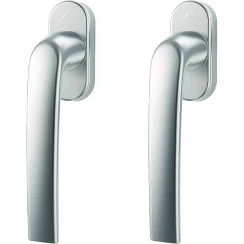 Fenstergriff Roto Samba natursilber mit Schrauben Vierkantstift 7 x 32 mm (Packung mit 2) von Roto