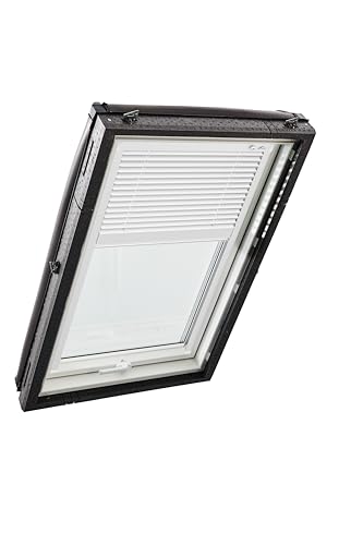Original Roto Jalousette ZJA für Roto Dachfenster - Führungsschiene Weiß - Jalousie für Baureihe Designo R4/R7 und Classic K 43/73 - Größe 054/118 | 05/11 - Stofffarbe Weiß Original Roto Jalousette ZJA für Roto Dachfenster - Führungsschiene Weiß - Jalousie für Baureihe Designo R4/R7 und Classic K 43/73 - Größe 054/118 | 05/11 - Stofffarbe Weiß von Roto