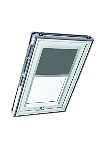Original Roto Rollo Exclusiv ZRE für Roto Dachfenster - Führungsschiene Silber - Tageslichtrollo Baureihe Designo R6/R8, i8 und Classic 64/84 - Größe 065/098 | 06/09 - Stofffarbe Dunkelgrau Original Roto Rollo Exclusiv ZRE für Roto Dachfenster - Führungsschiene Silber - Tageslichtrollo Baureihe Designo R6/R8, i8 und Classic 64/84 - Größe 065/098 | 06/09 - Stofffarbe Dunkelgrau von Roto