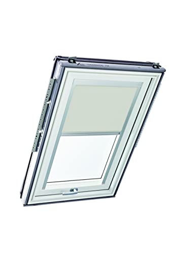 Original Roto Rollo Exclusiv ZRE für Roto Dachfenster - Führungsschiene Silber - Tageslichtrollo Baureihe Designo R6/R8, i8 und Classic 64/84 - Größe 114/140 | 11/14 - Stofffarbe Hellgrau Original Roto Rollo Exclusiv ZRE für Roto Dachfenster - Führungsschiene Silber - Tageslichtrollo Baureihe Designo R6/R8, i8 und Classic 64/84 - Größe 114/140 | 11/14 - Stofffarbe Hellgrau von Roto