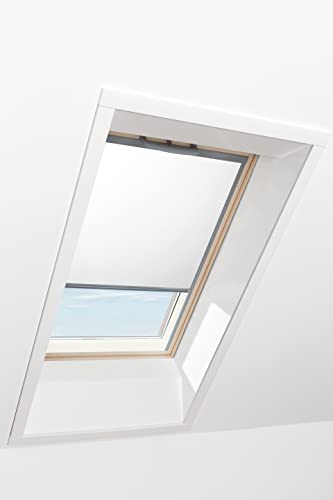 Original Roto Rollo Exclusiv ZRE für Roto Dachfenster - Führungsschiene Silber - Manuelle Bedienung - Tageslichtrollo für Baureihe Q - Größe 078/098 | 07/09 - Stofffarbe Weiß Original Roto Rollo Exclusiv ZRE für Roto Dachfenster - Führungsschiene Silber - Manuelle Bedienung - Tageslichtrollo für Baureihe Q - Größe 078/098 | 07/09 - Stofffarbe Weiß von Roto
