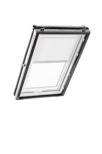 Original Roto Rollo Exclusiv ZRE für Roto Dachfenster Tageslichtrollo Führungsschiene Weiß Für Roto Dachfenster Baureihe Designo R4/R7 und Classic 43/73 mit Größe 054/078 | 05/07 Farbe Weiß von Roto