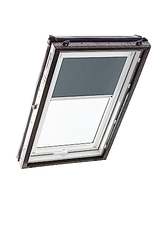 Original Roto Verdunkelungsrollo ZRV - Nahezu vollständige Verdunkelung - Führungsschiene Weiß - Dachfenster Baureihe Designo R4/R7 und Classic 43/73 - Größe 065/098 | 06/09 - Stofffarbe Dunkelgrau Original Roto Verdunkelungsrollo ZRV - Nahezu vollständige Verdunkelung - Führungsschiene Weiß - Dachfenster Baureihe Designo R4/R7 und Classic 43/73 - Größe 065/098 | 06/09 - Stofffarbe Dunkelgrau von Roto