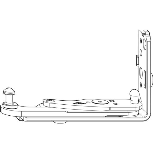 ROTO NT/NX Ecklager Designo K08 DECEUNINCK/KBE/KÖMMERLING/TROCAL silber links von Roto