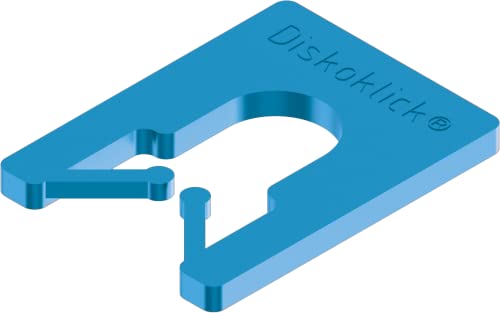 Roto/Gluske Distanzpalettensystem DISKOKLICK Typ 2 | 65 x 52,5 x 2 mm | Farbe blau | 1000 Stück von Roto